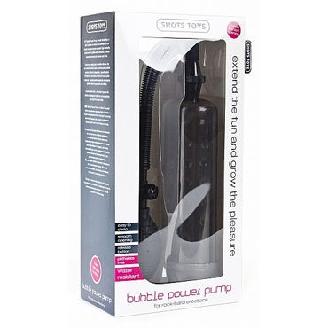 Shots Toys Bubble Power Pump, черная