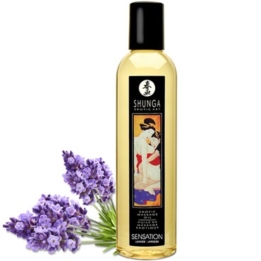 Shunga Erotic Massage Oil Sensation - Lavender, 240 мл