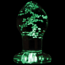 NS Novelties Firefly Glass Plug Small, светящаяся в темноте