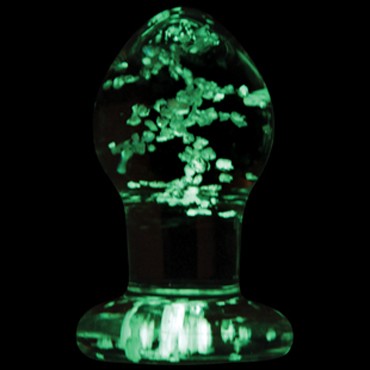 NS Novelties Firefly Glass Plug Small, светящаяся в темноте