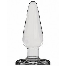 Shots Plug&Play Butt Plug Basic Glass 12,7см, прозрачная