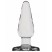 Shots Plug&Play Butt Plug Basic Glass 12,7см, прозрачная