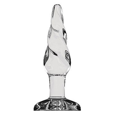 Shots Toys Bottom Line Butt plug Model 5, 10 см прозрачная