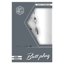 Shots Toys Bottom Line Butt plug Model 5, 10 см прозрачная