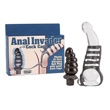 California Exotic Anal Invader with Cock Cage