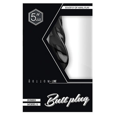 Shots Toys Bottom Line Butt plug Model 5, 13 см черная