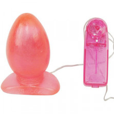 Baile анальная вибропробка, розовая