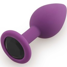 Play Secrets Silicone Butt Plug Small, фиолетовый/черный