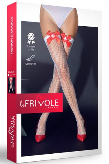 Le Frivole Sense Чулки медсестры, бело-красные