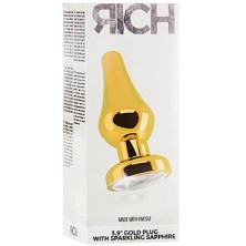 Shots Toys Rich Gold Plug R1, золотая