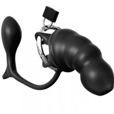 Pipedream Ass-Gasm Cock Blocker, черный