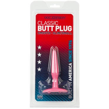 Doc Johnson Classic Butt Plugs, розовая