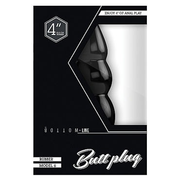 Shots Toys Bottom Line Butt plug Model 6, 10 см черная
