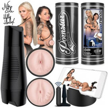 Pornstar Double Anal - Nina Elle & Holly Hendrix, телесный/черный