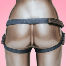 Fun Factory Strap & Bound Invisible Denim 3, синее