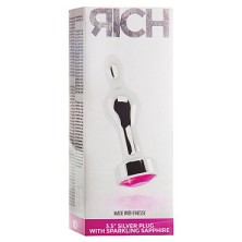 Shots Toys R8 Silver Plug Rose Red Sapphire