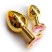 Butt Plug Gold Large, розовый