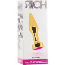 Shots Toys Rich Gold Plug R9, золотая