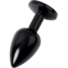 Toyfa Metal Анальный страз S, черный/красный