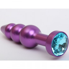 4sexdream Анальная ювелирка елочка, фиолетовый/голубой