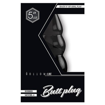 Shots Toys Bottom Line Butt plug Model 6, 13 см черная
