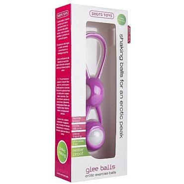 Shots Toys Glee Balls, розово-белый