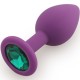 Play Secrets Silicone Butt Plug Small, фиолетовый/темно-зеленый