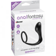 Pipedream Anal Fantasy Collection Ass-Gasm Cockring Plug, черный