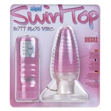 Gopaldas Swirl Top Butt Plug розовый