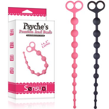 LoveToy Psyches Anal Beads, черный