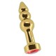 Shots Toys R7 Gold Plug Red Sapphire
