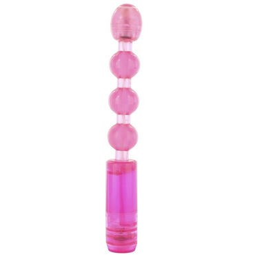 Pipedream Waterproof Flexible Anal Beads, розовый
