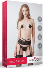 Le Frivole Оригинальный пояс для чулок, черный