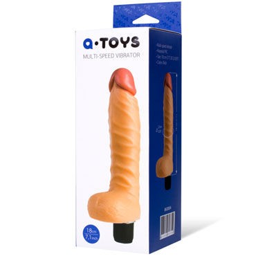 Toyfa A-toys Multi-Speed Vibrator 18см, телесный