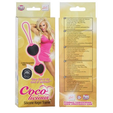 California Exotic Coco licious Silicone Kegel Trainer, розовый