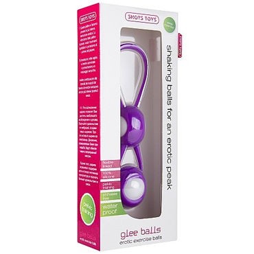 Shots Toys Glee Balls, фиолетово-белый