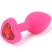 Play Secrets Butt Plug Heart Shape S, розовый/красный