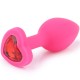 Play Secrets Butt Plug Heart Shape S, розовый/красный