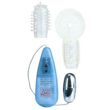 California Exotic Elite 5X Vibro Ring Tickler, прозрачный