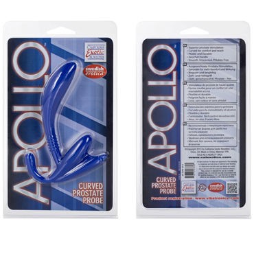 California Exotic Apollo Curved Prostate Probes, синий