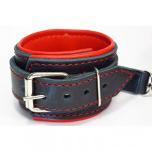 BDSM Арсенал Оковы с мягкой подкладкой, красно-черные