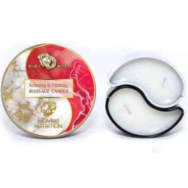 Djaga-Djaga Massage Candle Клубника в сливках, 2 шт. по 15 мл