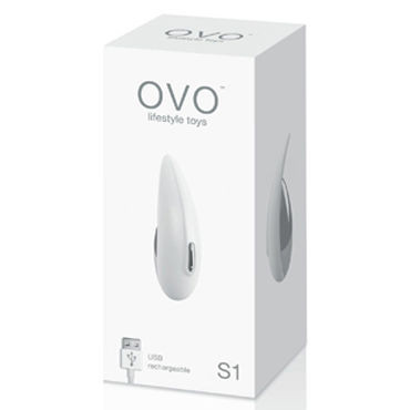 Ovo S1 Клиторальный стимулятор, бело-серый