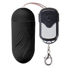 Shots Toys Ribbed Egg, черное