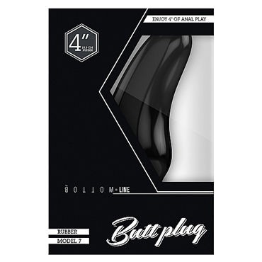 Shots Toys Bottom Line Butt plug Model 7, 10 см черная