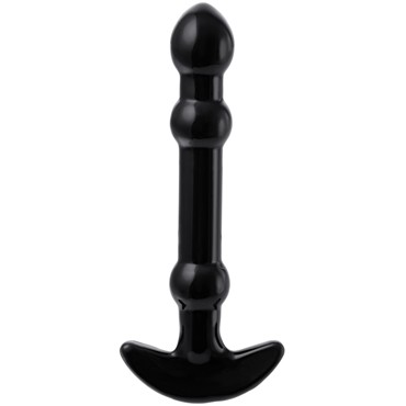 Sexus Glass Фаллоимитатор с шариками, черный