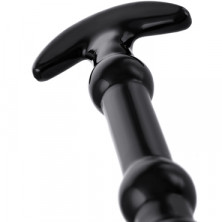 Sexus Glass Фаллоимитатор с шариками, черный