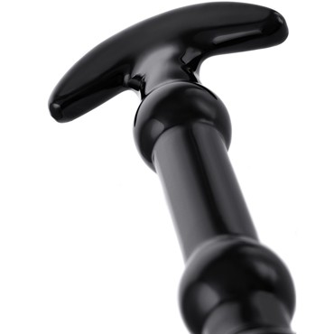 Sexus Glass Фаллоимитатор с шариками, черный