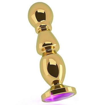 Shots toys Rich Gold Plug Purple Sapphire R2
