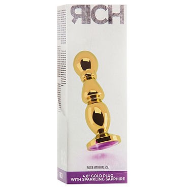 Shots toys Rich Gold Plug Purple Sapphire R2